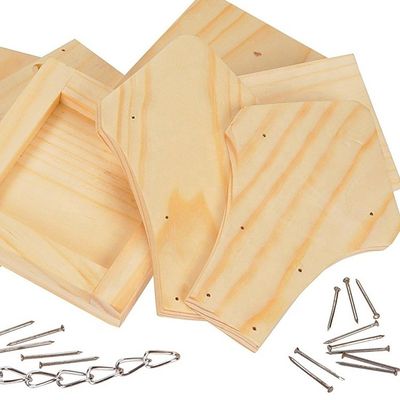 Kleine, schöne Außendekoration, Tauben, Vogelhaus, alle Jahreszeiten, Holzfütter