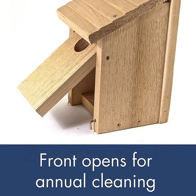 Einfacher Stil DIY Holz Vogelhaus Holz Handwerk Dekoration Verbrannt