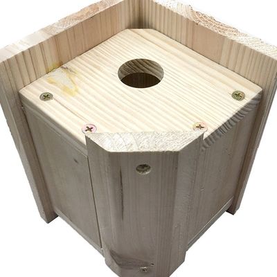 HOUSES Vollmontiertes Holz-Vogel-Haus-Kit für traditionelles Wren-Haus Holzkäfig-Typ