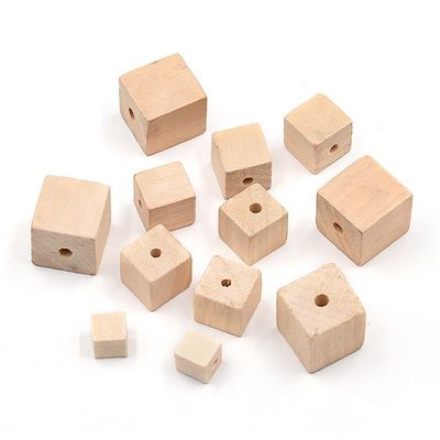 20 mm große runde Holzperlen, ideal für DIY-Geschenke und Halsketten in natürlicher Farbe