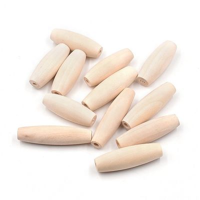 20 mm große runde Holzperlen, ideal für DIY-Geschenke und Halsketten in natürlicher Farbe