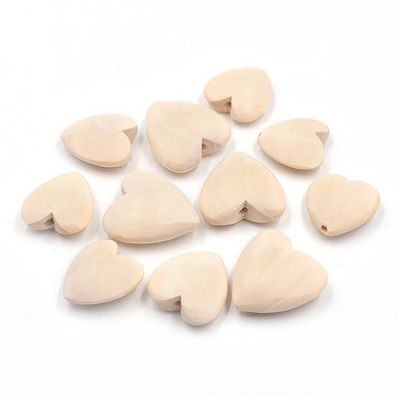20 mm große runde Holzperlen, ideal für DIY-Geschenke und Halsketten in natürlicher Farbe