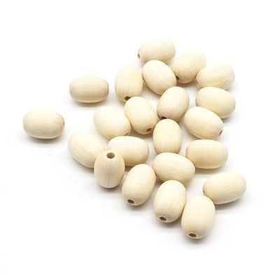 DIY Schmuckwaren 20mm unfertige Holzzahnperlen in runder Form