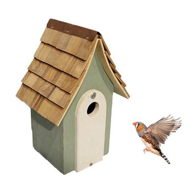 Winddichtes Holz-Vogelhaus mit individueller Farbe