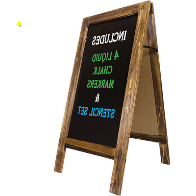 Handgefertigte rustikale Holzrahmen-Portable Blackboard mit Stand