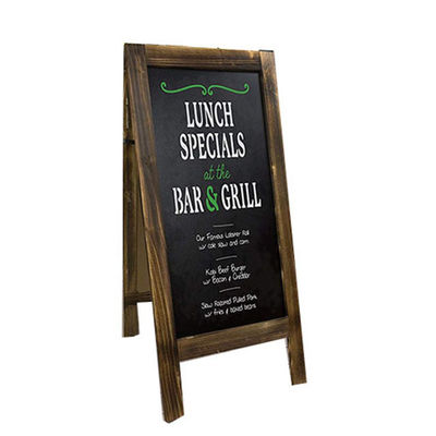 Handgefertigte rustikale Holzrahmen-Portable Blackboard mit Stand