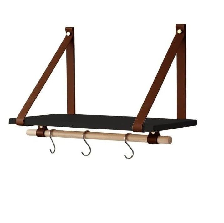 Nach Ihrer Anfrage 45x20 Schwarz Pu Braun Leder Band Wand Schwimmbett Holz Regal Modern