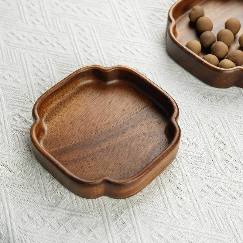 Customized Nussbox Traubenplatte Servierende Tabelle für Südamerikanische Walnuss verbrannte Druck