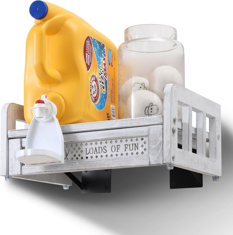 Verwandeln Sie Ihr Waschzimmer mit diesem Wandhalter und -regal