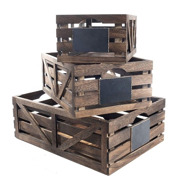 Vintage-Haus Garten Stapeln Holzkisten Rustikal Finish Braune Nistboxen