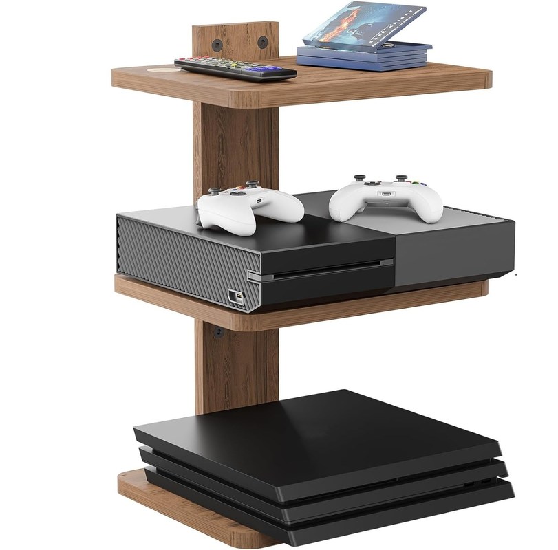 Individuell gefertigtes Schwebendes Fernsehregal für DVD-Player Kabelboxen Router Spielekonsolen