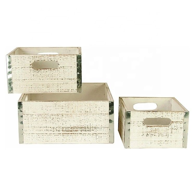 Unfertige Apfelkästen aus Holz für Handwerkskunst Set von 3 individuell angepassten Druckkästen