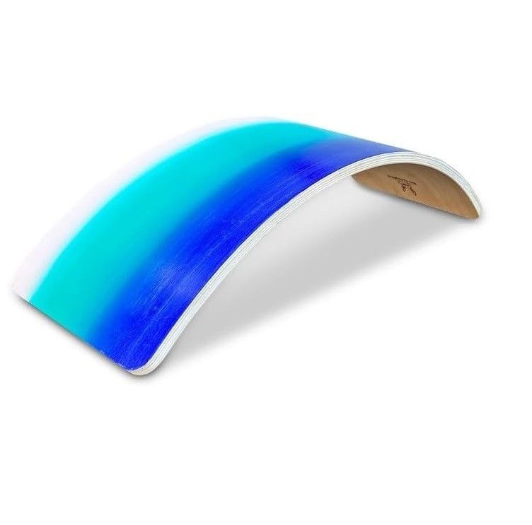 Custom Logo Holz Wobble Board Set von 2 für Erwachsene im Fitnessstudio und Surf Montessori Spiel