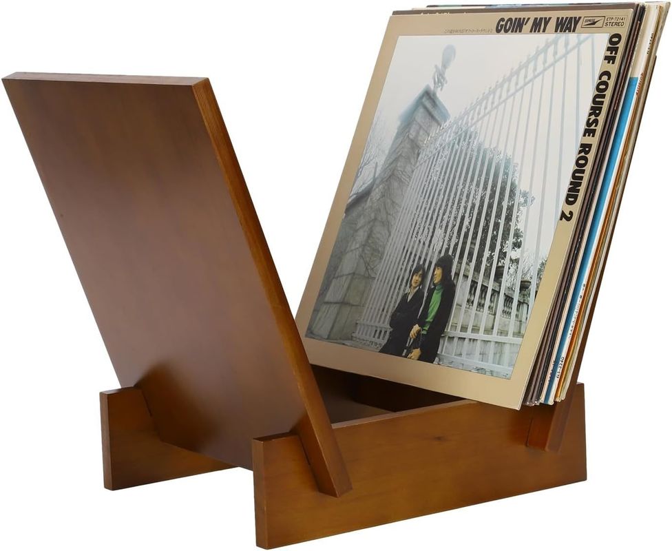 Holz-Vinyl-Plattenhalter Halten Sie Ihre Platten mit diesem Regal in perfektem Zustand