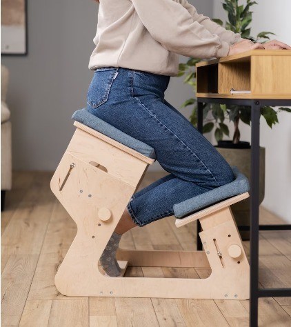 Wohnzimmer Holz-Knie-Stuhl Verbrannte Druck Anpassbares und personalisiertes Geschenk