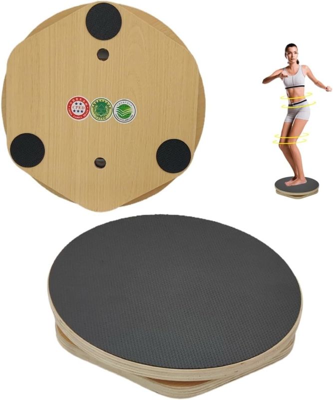 12 Zoll Holz Balance Board Anti-Skid Dance Wobble Board für die Wohnkultur