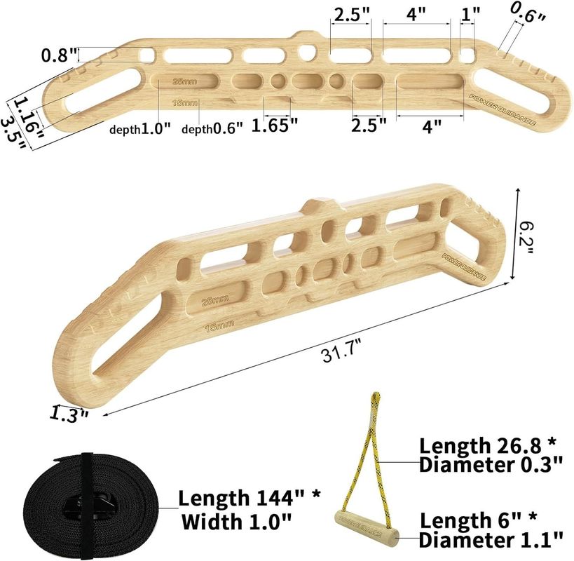 Verbessern Finger Grip Holz Thema Portable Rock Climbing Hang Board mit Aufhängung Training Funktion