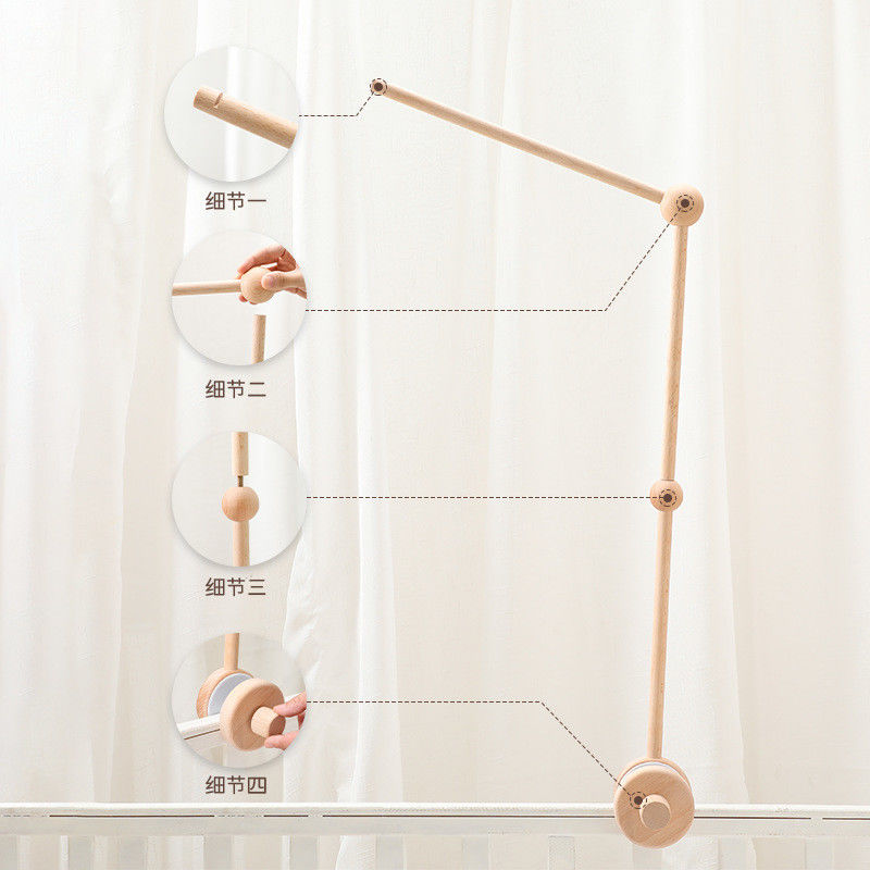 Bild Krippe Glocke Hängende Stange Halterung für einfache Babykrippe Beruhigende Glocken Accessoires
