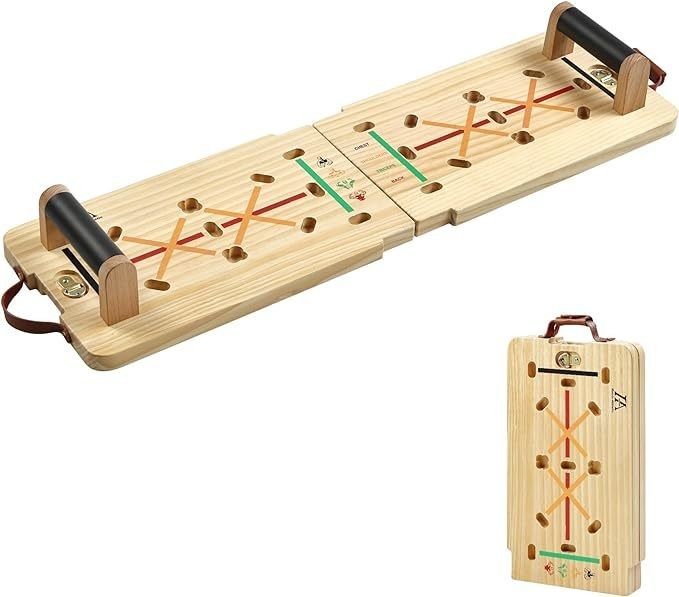 Innen- und Außenrustikales Holz-Push-Up-Board-Kit mit Griff zur Kernverstärkung