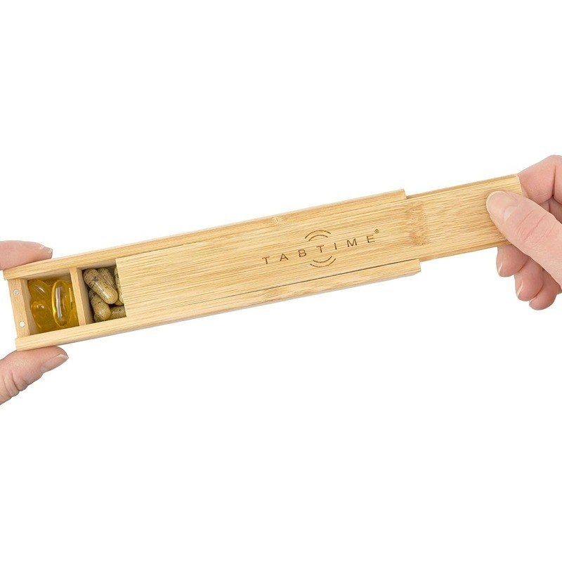 OEM/ODM akzeptabel Custom Holz 7 Tage Tablettenorganisierer für Vitamine und Ergänzungen