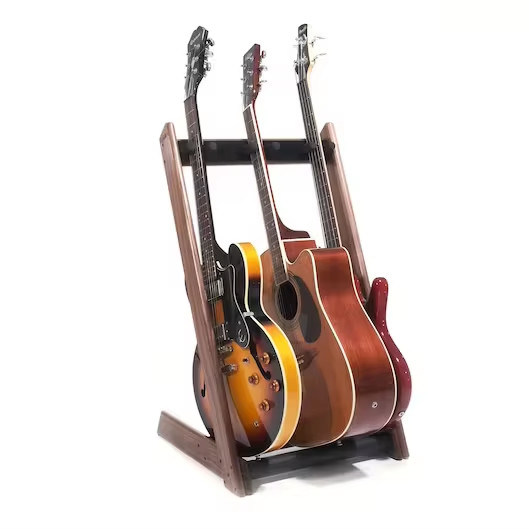 Anpassbares 3-Wege-Gitarren-Display-Rack und -Halter zum Brennen oder auf Wunsch