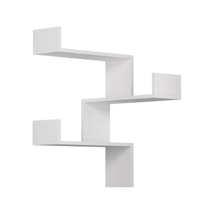 Verstellbares Holzregal für das eigene Logo Größe Dekorative moderne Wohnmöbel