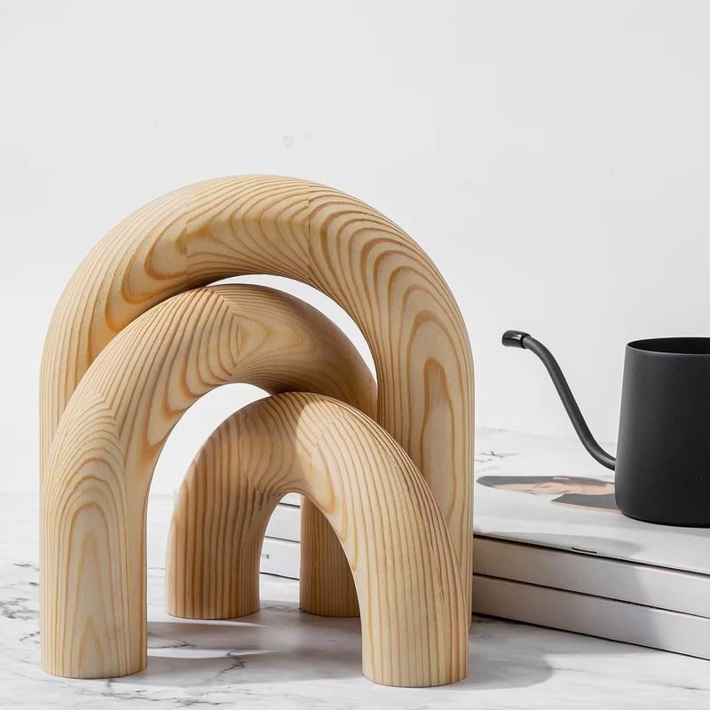 Europa Regional Feature Holz Knoten Kettenverbindung Dekor für Home Office Wohnzimmer Dekorationen