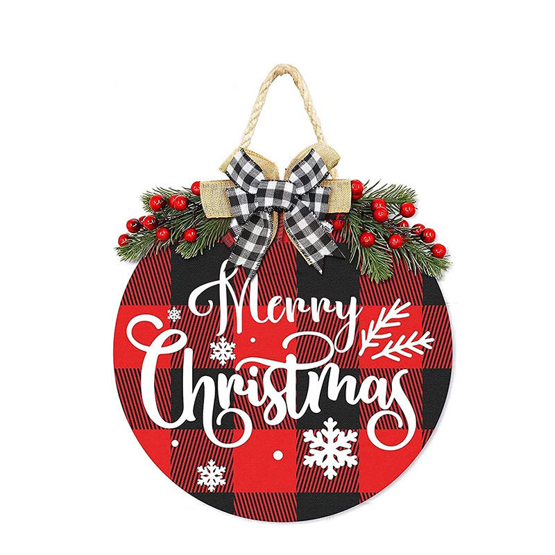 DIY Weihnachts-Sublimation Hängende Holzhandwerk Rundkreise Rahmen Wandschild Dekor Blanks