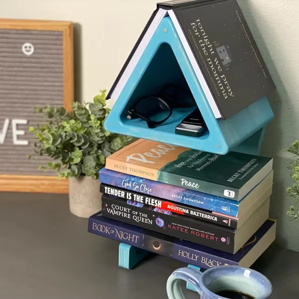 Bequeme Aufbewahrungshalter Regale Seidenschirm-Druck Bücherregal Seitenhalter für Bücher