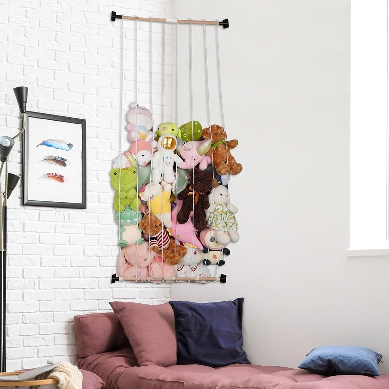 Stuffed Animal Zoo Holz-Lagerregal Einfaches Design Maßgeschneiderte Größe Umweltschonendes Holz