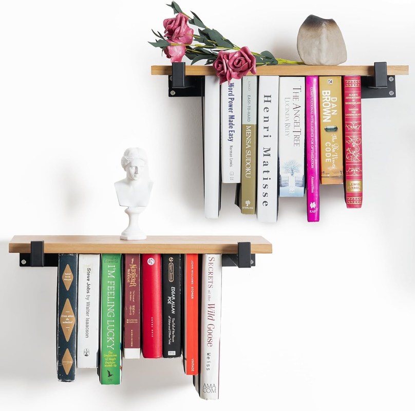 Doppelspeicher Mini-Holzkiste Wandmontage Bücherregal für einzigartige Räume und Innovation