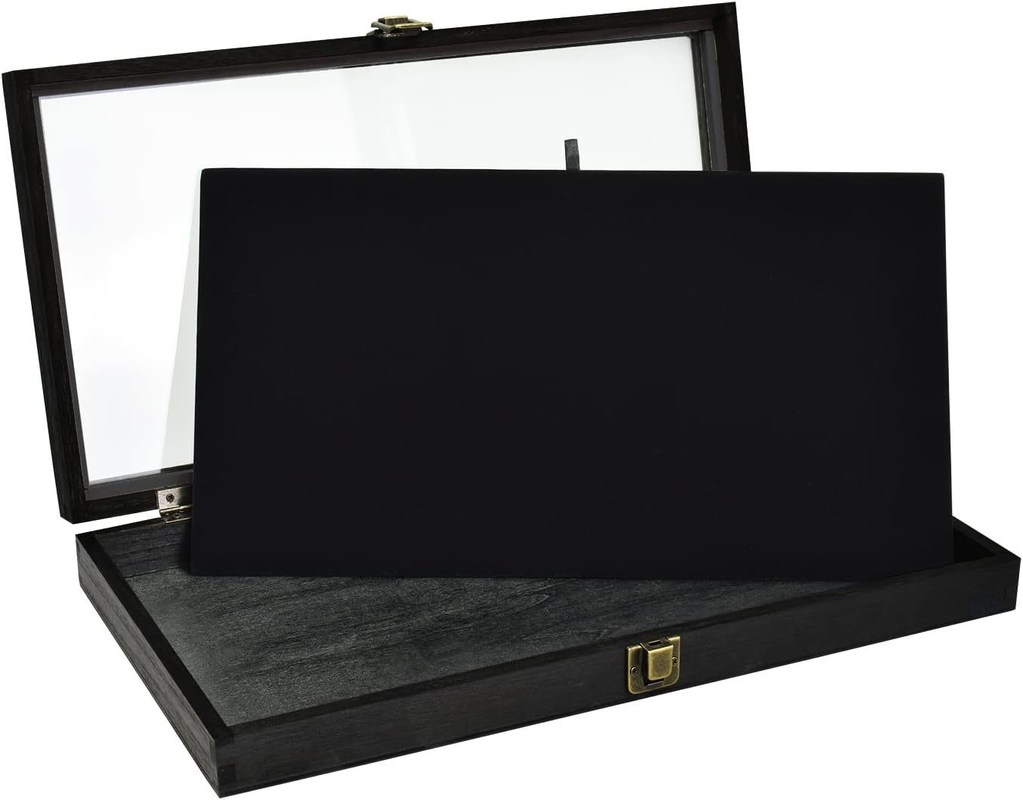 Anpassungsgröße Logo Farbe Holzschmuck Anzeige Lagerbox mit Deckel aus massivem Holz