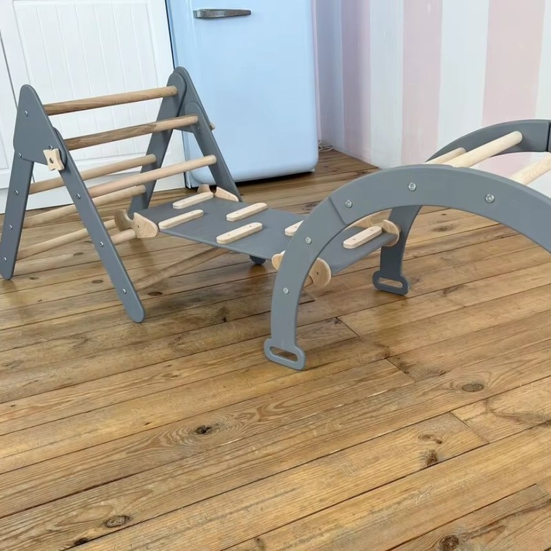 Montessori-Klettern für Kleinkinder Innenraum Dreiecksklettern in Ihrer Farbauswahl