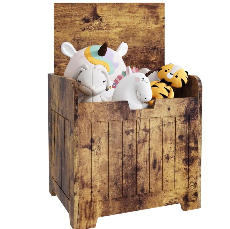 Holzgehäuse für Wohnzimmer mit individuellem Logo Akzeptables Spielzeugfach