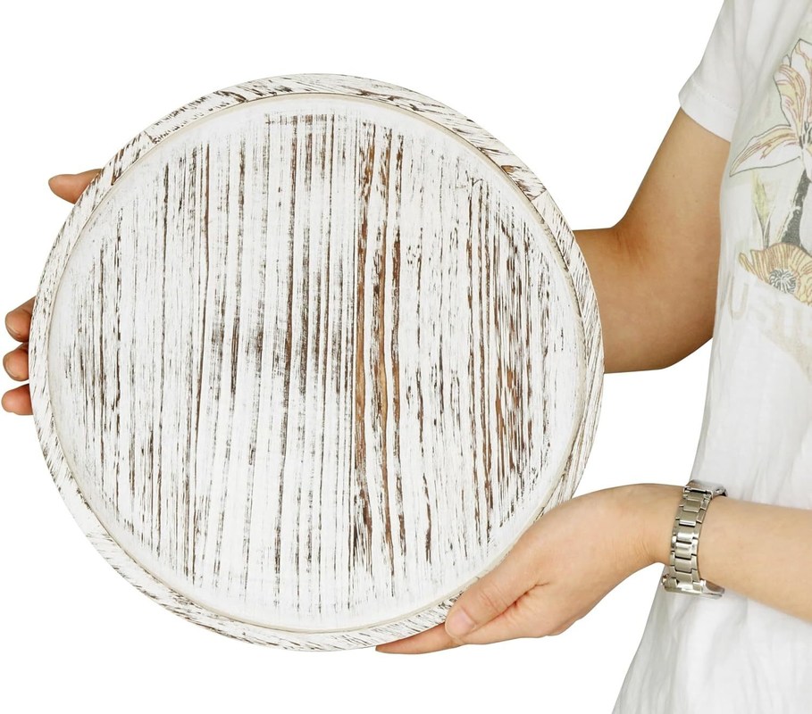 Zahl der Ebenen Einfach 12 "rustikalem Holzdekorationstisch für Farmhouse Coffee Tab