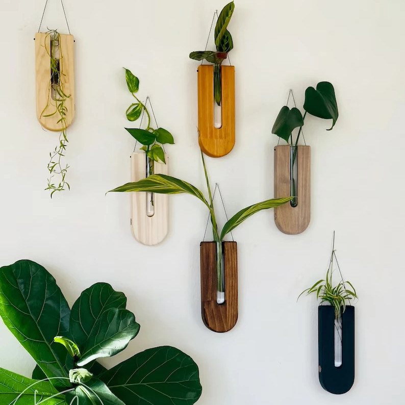 Modern Design-Stil Vermehrungsstation für Holz Wandplanter und Wohnkultur