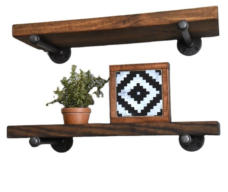 Innenräumliche Hanger Schwimmschrank Wand Holzregal für Mikrowellenherde Rustikaufstellregal