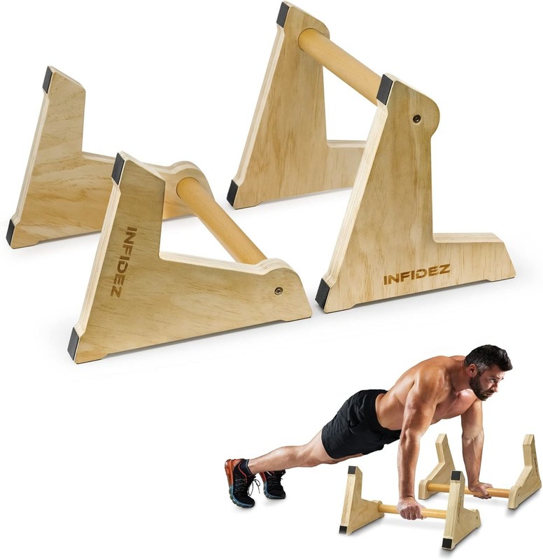 20x12 Zoll Holzparallettes und Push Up Bars für nicht rutschfähige Gymnastik Handstand-Training