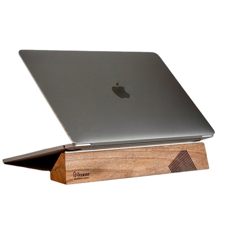 Funktionales Design Holz Laptop-Stand für Macbook Multifunktionales und ergonomisches