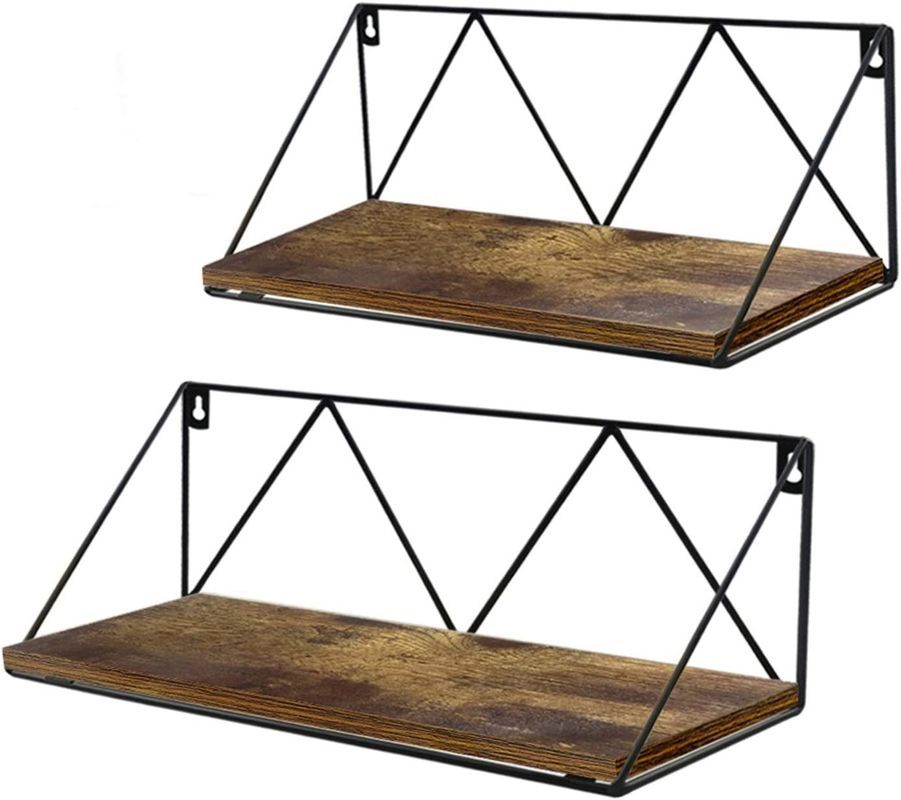 Anpassungsfähige schwimmende Wandregale 2 Stück für Schlafzimmer Bad Wohnzimmer Küche und Büro Raum sparendes Design