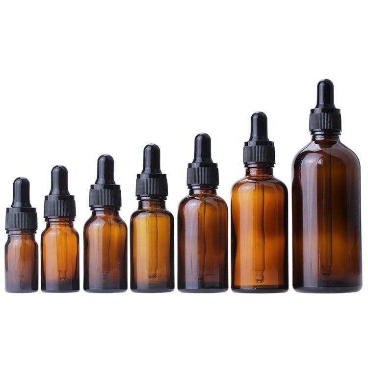5 ml 10 ml 15 ml 20 ml 30 ml 50 ml 100 ml Amber Glas Tropffflasche mit und Lebensmittelglasglas