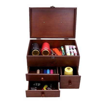 Nicht unterstützen Raum Raum Auswahl Holz Nähbox für organisierte Lagerung