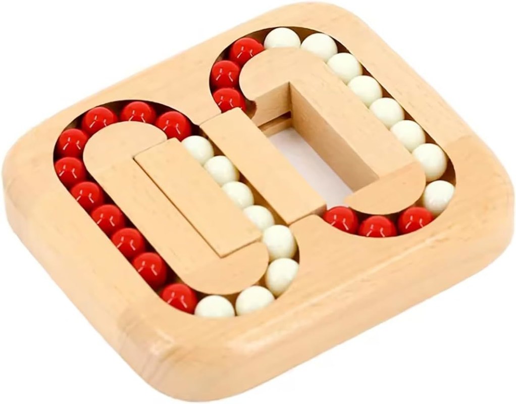 Unisex 202405 Holzfliesen Gehirnlabyrinth Spiel für Senioren Ältere Erwachsene Einfaches Puzzle-Spielzeug für Alzheimer