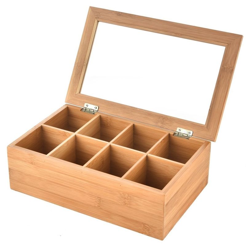 Vintage Kiste Leere Holz Geschenk Speicher Teebeutel mit individuellem Logo und einfache Farbe
