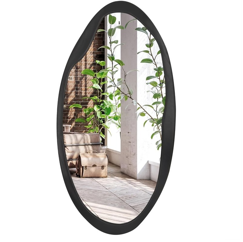 Weihnachts-Wolkenholz-Spiegel in Schwarz für Bad Wohnzimmer Eingang Schlafzimmer