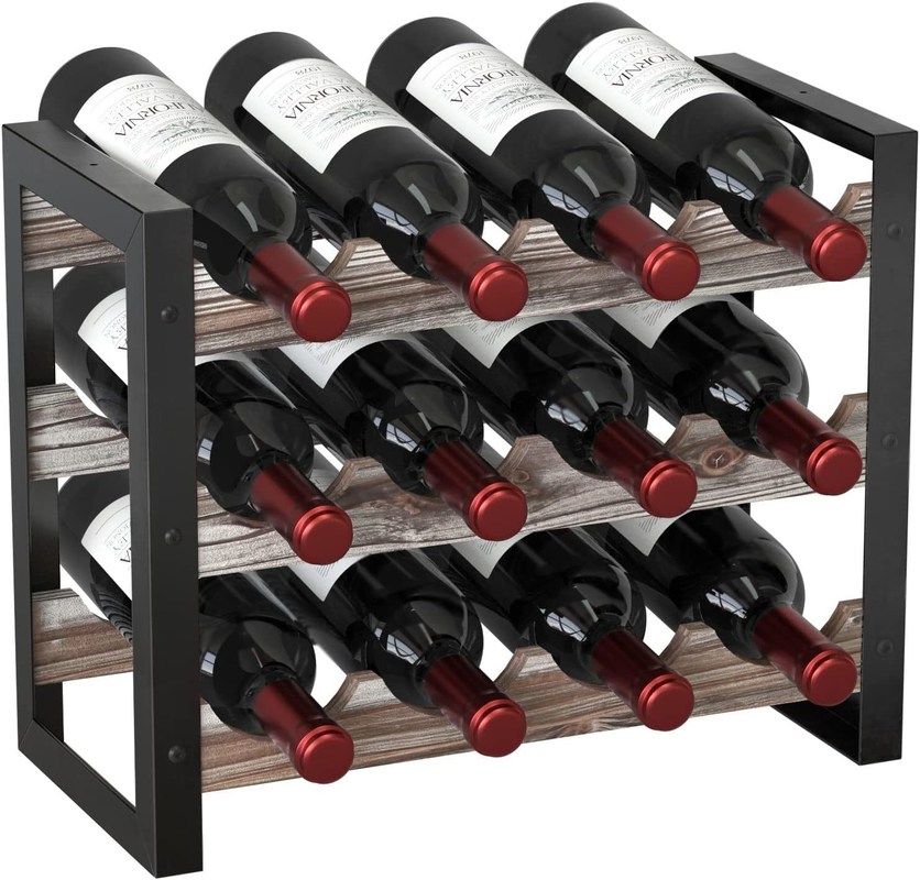 Funktionale Gestaltung Multifunktionales Holz-Weinregal-Schreibtisch für Flaschen