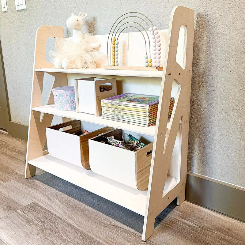 Kinderzimmer Montessori Holzspielzeug für Spielzimmer und Kinderzimmermöbel