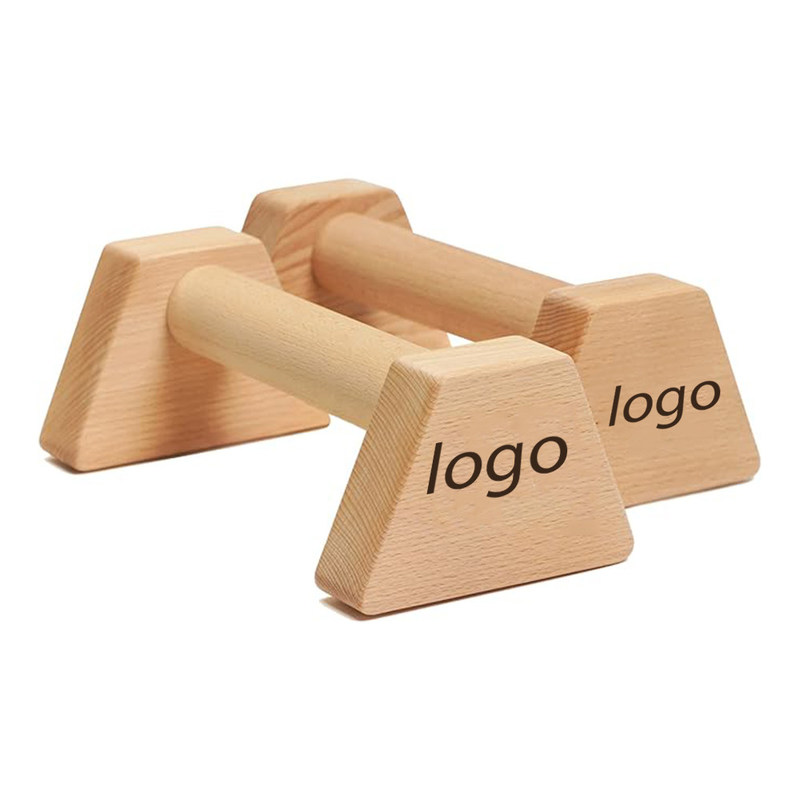 Holzparallettes Schub-Up-Bars PowerBars für Indoor-Fitness Langlebiger Handstand Trainer