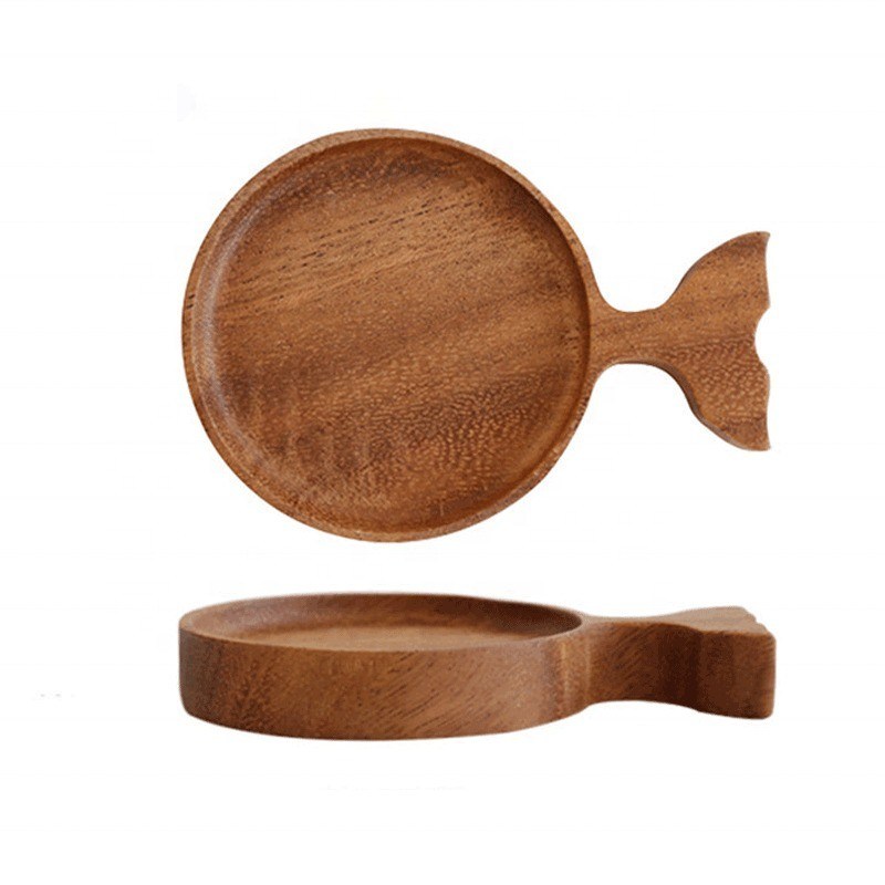 Minimalistischer Stil Acacia Walnuss Buche Holz-Coaster für Kaffeetasse von Custom Design