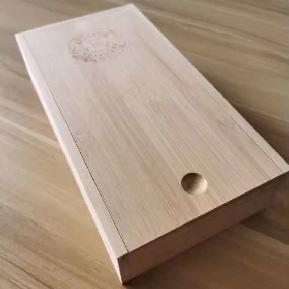 Weihnachtsgeschenk ausgestopfte Bambusbox mit Schieberde Holz-Speicherbox jetzt